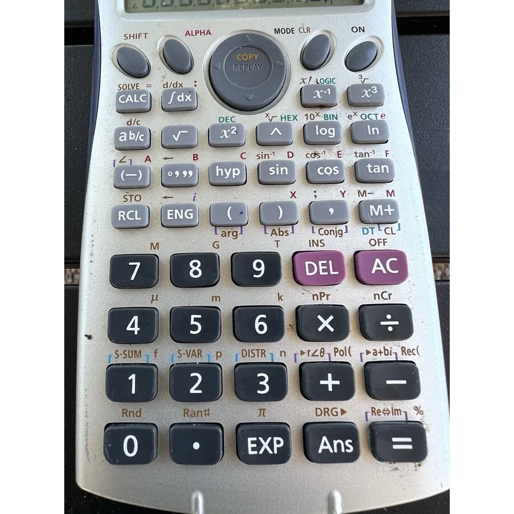 Casio‎ Fx-115MS Scientific Calculator Two Way Power Solar & Battery Tested Works
